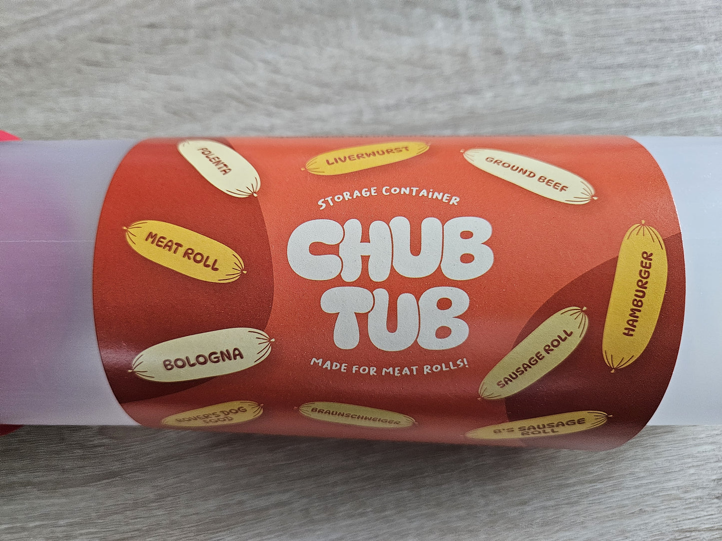 Chub Tub - Perfect Fresh Container for Pet Food Meat Rolls